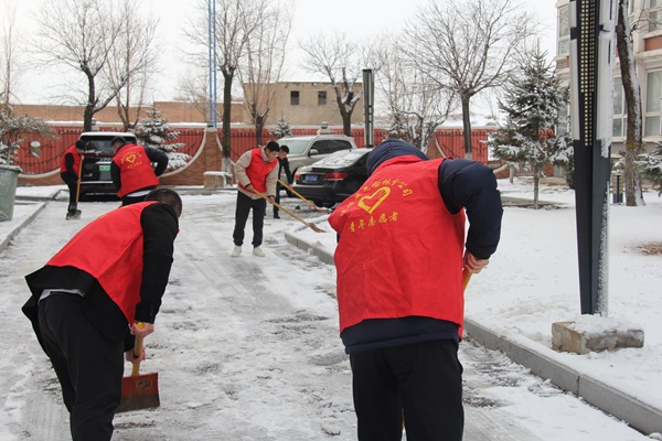 清雪除冰保通行 自愿效劳暖人心.JPG